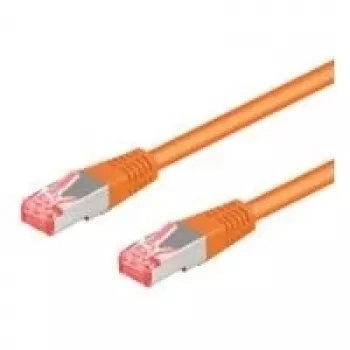 Wentronic 95605 CAT6a-patchkabel, RJ45 male-male, 1,5 m, oranje