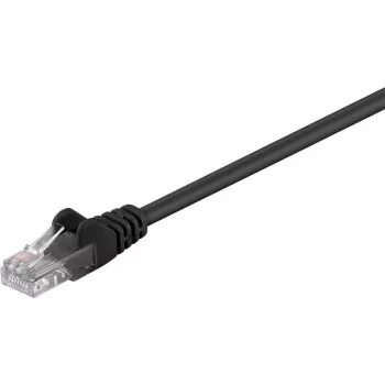Wentronic Goobay CAT 5e patchkabel, U/UTP, zwart, 5 m - CCA koperbekleed aluminium (68651)
