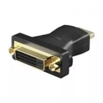 Wentronic Goobay HDMI naar DVI-D adapter, HDMI stekker naar DVI-D bus, verguld, zwart, 2560x1600 68930