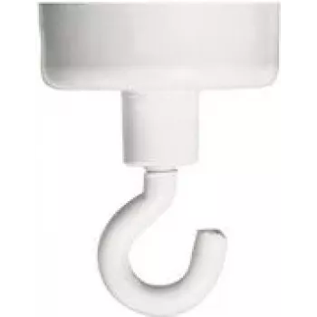 FRANKEN haakmagneet HM25, 4 kg houdkracht, 25 mm diameter, wit, 1 stuk
