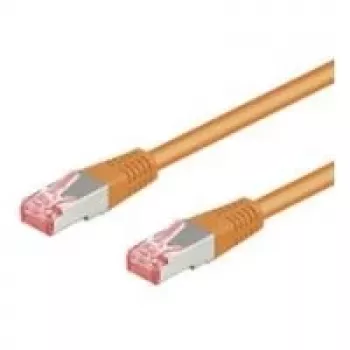 Wentronic Goobay CAT 6 patchkabel, S/FTP (PiMF), oranje, 30 m - LSZH halogeenvrij, koper (93474)