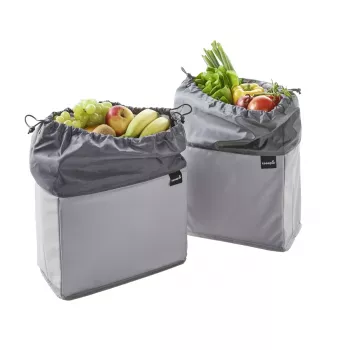 keeeper neo Fruit- en groentenzak, 13 liter, Grafiet, trekkoordsluiting, ruimtebesparend 1429582600000