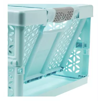 keeeper profi vouwbox lea, 32 liter, aquamarijn, draagvermogen 30 kg, soft-grip handgrepen, PP/TPE, 1 stuk 10296624000NN
