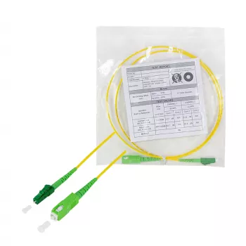 LogiLink OS2 single-mode glasvezel-patchkabel SC naar LC simplex, 30 m, G657.A2, LSZH, geel FPSLS30