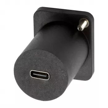 EXSYS D-type USB-C-bus naar bus adapter, USB 3.2 Gen 1, paneelmontage, zwart (EX-49158)