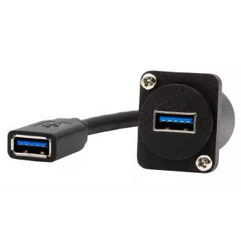 EXSYS EX-49165 D-type inbouw USB-A-bus naar bus kabeladapter, USB 3.2 Gen 1, 20 cm