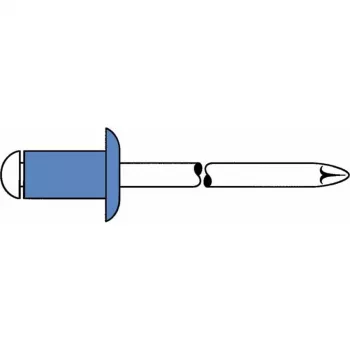 GESIPA blindklinknagel staal/staal 4x8mm platte ronde kop klembereik 2,5-4,5mm (6310443)