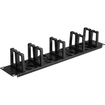 Renkforce RF-7116968 19 inch rack-kabelmanagementpaneel 2U 360° draaibare kabelhouders zwart