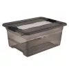 keeeper Cornelia opbergbox, 12 L, kristalgrijs transparant, met schuifdeksel 1094182700000