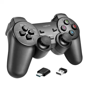 LogiLink AA0187 draadloze gaming-controller 2,4 GHz zwart 8 m bereik PC Android PS3