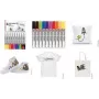 Marabu textielmarker-set, 10 verschillende kleuren, op waterbasis, wasbestendig tot 60°C na fixeren 0115000000200