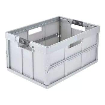 keeeper profi opvouwbox benno, 45 liter, licht zilver, geïntegreerde softgrepen, 50 kg draagvermogen 1023716000000