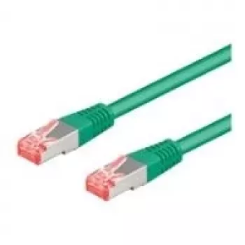 Wentronic Goobay CAT 6a S/FTP patchkabel, 10 m, groen, LSZH, koper 93702