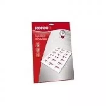 Kores universele etiketten 52,5 x 29,7 mm wit 25 vellen randloos (1000 etiketten) L5229.25