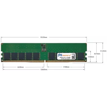 PHS-memory 48GB DDR5 5600MHz ECC UDIMM voor Supermicro X13SAE-F SP565692