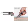 NT Cutter L-550GP 18mm afbreekmes met aluminium behuizing, metalen klinggeleiding, schroefvergrendeling, antraciet h1310511