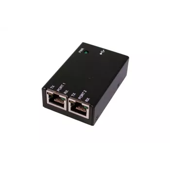 EXSYS EX-1332HMV-RJ USB 2.0 naar dual RS-232 seriële adapter met RJ-45 aansluitingen, metalen behuizing