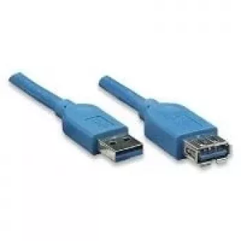 EXSYS EX-K1630-1 USB 3.2 Gen 1 kabel, USB-A naar USB-B, 1m, blauw