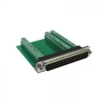 EXSYS EX-49035 D-SUB 37-polige stekker naar 39-polige schroefklemmenblok adapter, groen/zilver