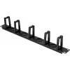 Renkforce RF-7116970 19 inch 1U draaibaar kabelmanagementpaneel met 360° kabelgeleidingsvingers, zwart