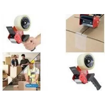 Rapesco 960 verpakkingstape-afroller voor 50 mm x 60 m tape, staal, ergonomische greep 1790