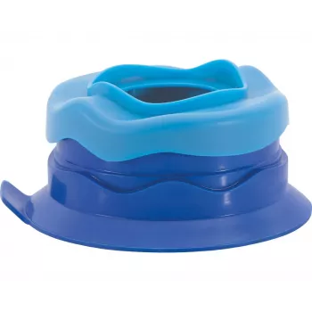 Faber-Castell Eberhard Faber WINNER waterverfbeker blauw siliconen met penseelhouder van gerecycled kunststof 579936