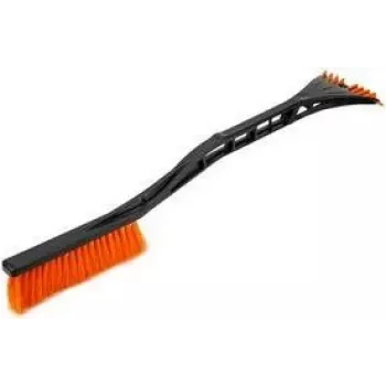Bradas ICE1162 ijskrabber met sneeuwborstel, 600 mm, zwart/oranje