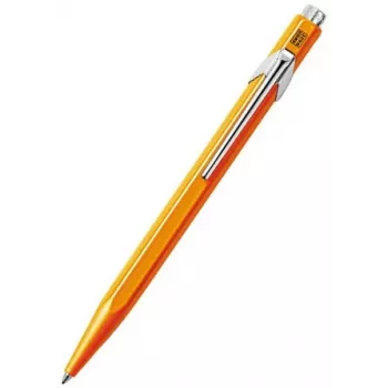 Caran d'Ache 849 PopLine Fluo balpen, fluo oranje, blauwe inkt, medium 849.030
