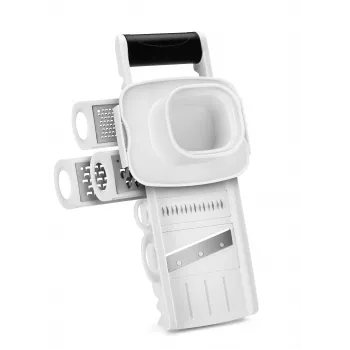 Metaltex profi multi-rasp mandoline, 5 inzetstukken, wit/zwart 194875084