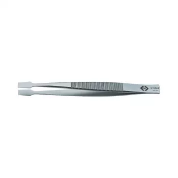 C.K Tools T2364 industriële pincet 120 mm RVS fijne punt recht antimagnetisch zuurbestendig