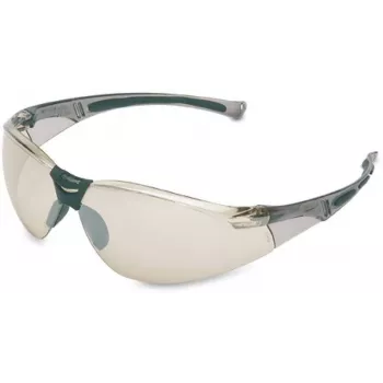 Honeywell Safety 1015350 veiligheidsbril met gespiegelde zilveren lens, zij- en bovenzijbescherming, krasvast, UV-bescherming, EN 166