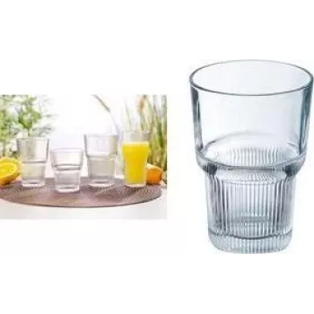 Esmeyer Arcoroc Starline drinkglas 420 ml, gehard glas, vaatwasmachinebestendig, stapelbaar, 6-delige set 384-6735