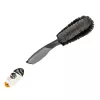 Bradas ES2611 wielborstel, kunststof handgreep, antraciet, dikke zachte haren, 290 mm