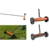 Bradas gazonvertivicator op wielen, oranje/antraciet, metalen frame, PVC-greep, stalen tanden, 32 cm werkbreedte, 1 stuk (KT-V2045)