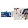 TORK meerdoekige reinigingsrol, 2-laags, wit, 170 m – extra sterk, hoge absorptie van olie, water, vet en smeermiddelen – 1 rol (130062)