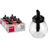Metaltex Sweet suikerstrooier-set, rond, zwart deksel, glas & ABS, 6 delen 252918080