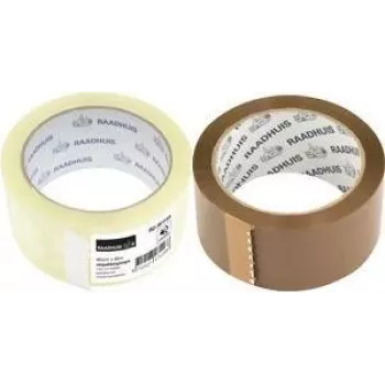 RAADHUIS geluidsarme bruine polypropyleen verpakkingstape, 48 mm x 66 m, 6 rollen (RD-351146)