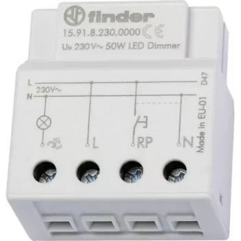 Finder elektronische dimmer 230V AC max 50W LED DIN-rail 15.91.8.230.0000
