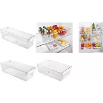 Metaltex Frigo-System koelkastorganizer, medium, transparant, polystyreen, 1 stuk 235407000