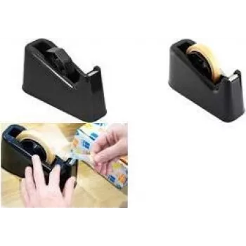 RAADHUIS tafeltape dispenser B2, ongevuld, zwart, antislip basis, voor tape tot 19 mm (RD-3836200)
