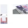 KANGARO K-14028 A4 documenthoes, polypropyleen, genarbt, 0,08 mm, 23-gaats perforatie, bovenzijde open, transparant, 1 stuk