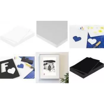 Kangaro schuimplaat DIN A3 10 mm zwart dubbelzijdig mat papier polystyreen K-0071-103
