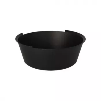 PAPSTAR Circulware herbruikbare schaal, rond, 1200 ml, zwart, polypropyleen met 30% minerale vulstoffen, 1 stuk (97019)