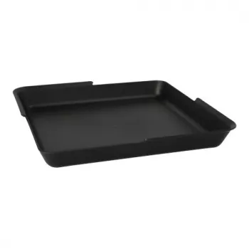 PAPSTAR Circulware herbruikbare rechthoekige serveerschaal, onverdeeld, zwart, 1000 ml, polypropyleen met 30% minerale vulstoffen, 1 stuk 97021