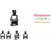 Trodat Professional 4.0 5430 zelfinktende datumstempel met voucher voor individuele tekstplaat, 3 regels, 49x28 mm, zwart 121362
