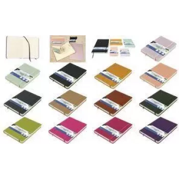 KANGARO schetsboek, 80 vel, DIN A5, limoengroene PU-hardcover, 140 g/m² crèmekleurig papier, 1 stuk (K-861229)