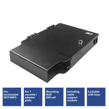 ACT glasvezel-patchbox voor vooraf geassembleerde en MTP/MPO-adapters, 1 slot (FA2130)