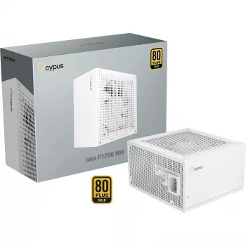 OCYPUS Iota P1200 White 1200W 80 PLUS Gold volledig modulaire ATX 3.0 voeding