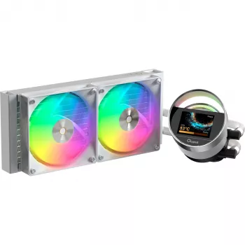 Ocypus Sigma L24 ARGB wit 240mm vloeistof-CPU-koeler