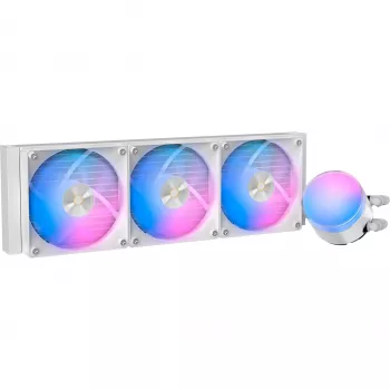 Ocypus Delta L36 ARGB V2 White AIO vloeistof-CPU-koeler, 360mm radiator, 3x120mm ARGB ventilatoren, Intel & AMD